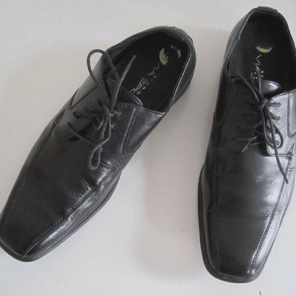 STUDIO VIA SPIGA Mens Shoes 9 Black Leather - Picture 5 of 7